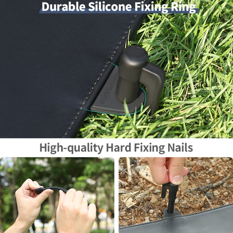 Sunnylife TJP10 110cm Hexagonal Double-Sided Folding With Ground Spikes Drone Universal Apron, 110cm Sunnylife TJP10 110cm Hexagonal Double-Sided Folding With Ground Spikes Drone Universal Apron, 110cm